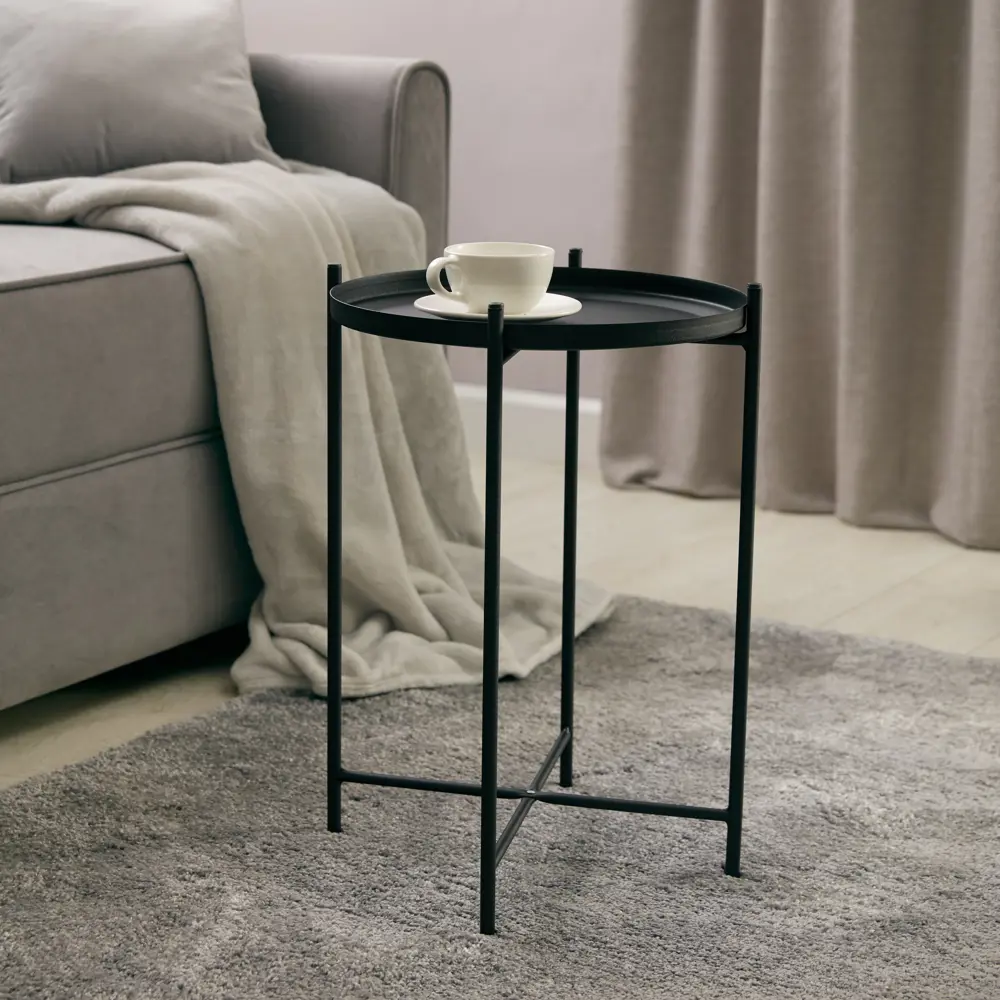 Журнальный столик Sheffilton Eva квадратный черный 83506061 STLM-0041524 - Вид №3