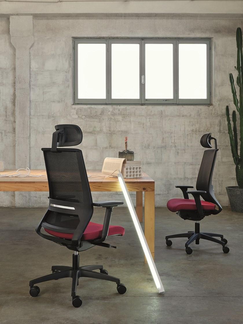 Linea Fabbrica 5-спицевое кресло руководителя с подголовником Logica sun-id-1478676 - Вид №2