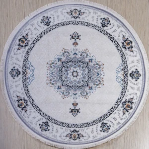 91577609 Ковер Elisa Amira 4924A L.Grey-L.Grey круг 200x200 см Полиэстер цвет Серый STLM-1021229