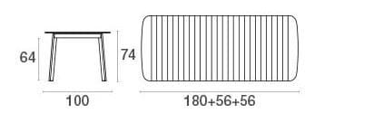 Выдвижной стол из тикового дерева emu Shine ARCH-00069872 - Вид №7