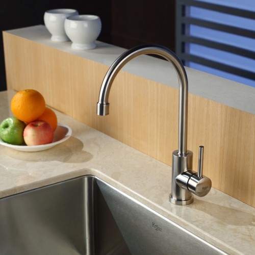 KHU101-23-KPF2160-KSD33BN Накладная раковина на столешницу  прямоугольная Krausru  - Вид №5