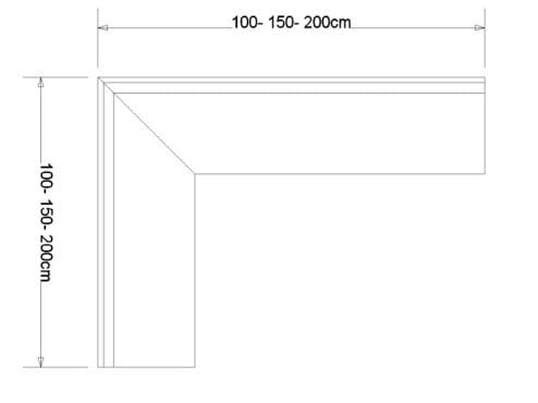 Дубовая угловая скамья со спинкой Deodara ALICE ARCH-00071138 - Вид №2