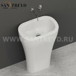 374201 Напольная раковина стоящая овальная Kerasan Aquatech