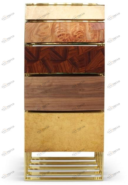 Malabar Комод из фанерованной древесины Hollow sun-id-1357337