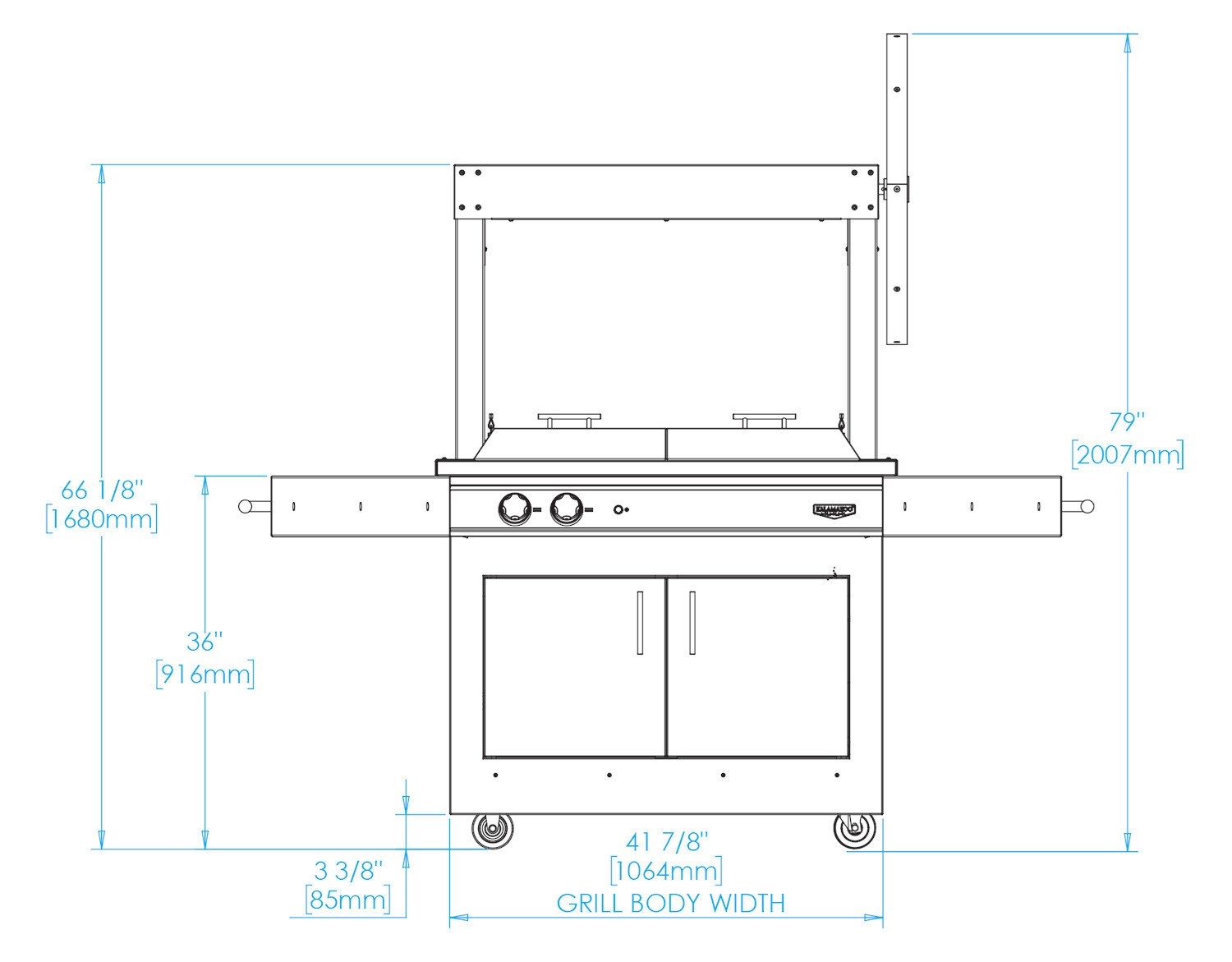 Газовый гриль из нержавеющей стали Kalamazoo GAUCHO GRILLS ARCH-00070932 - Вид №9