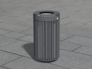 Нержавеющая сталь открытый мусорный бак