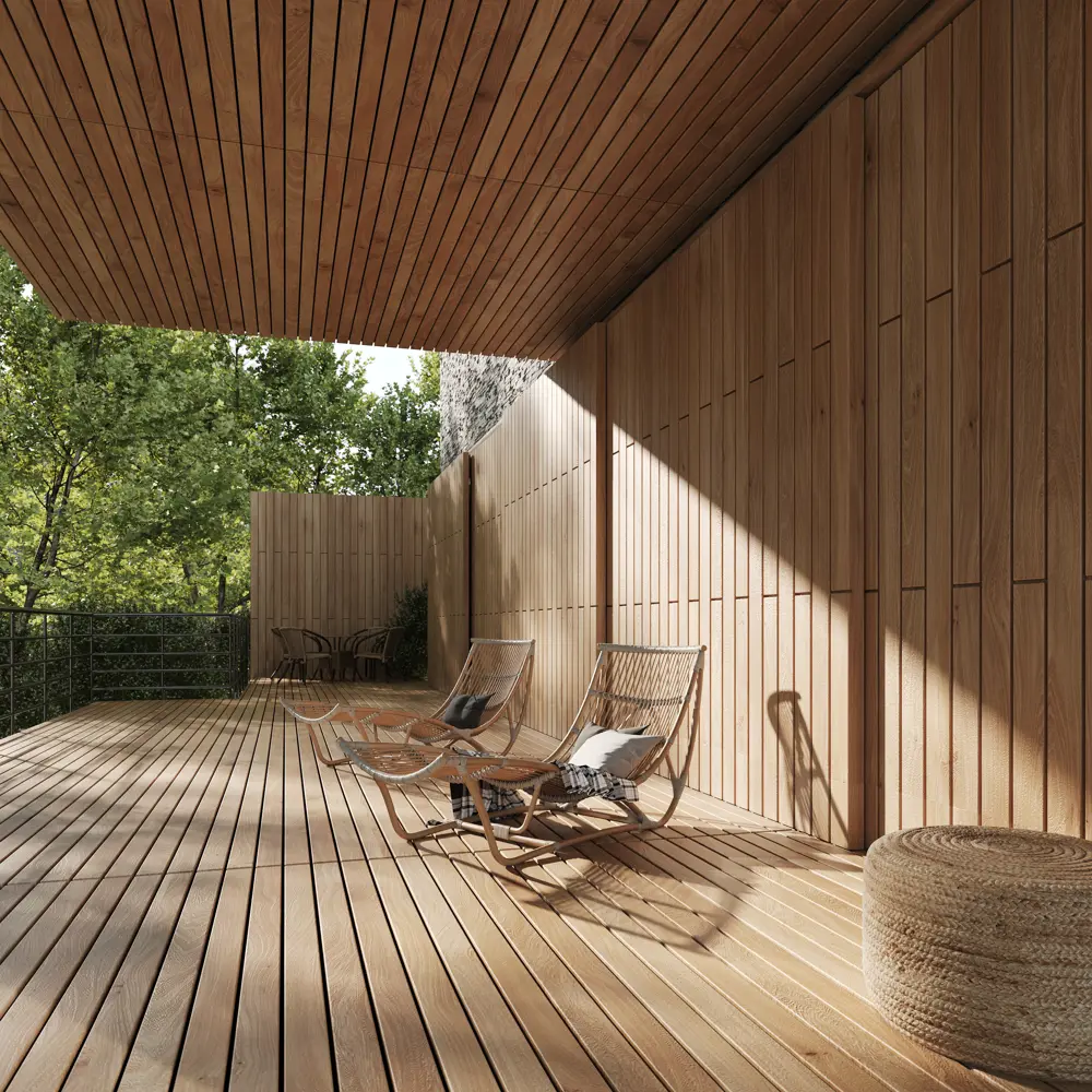 Santreyd Планкен из хвои с фаской для фасада и интерьера 82293927 STLM-0024132 - Вид №4