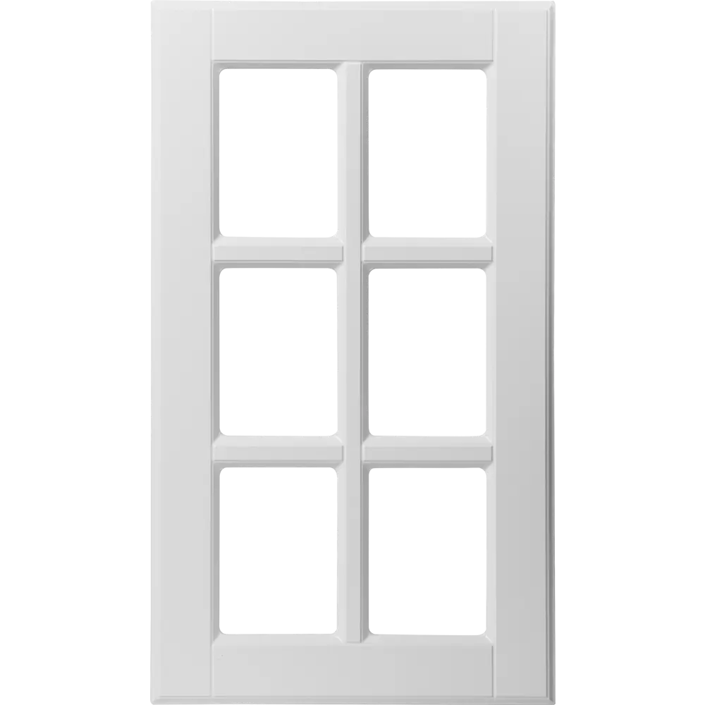 Витрина для шкафа Delinia «Леда белая» 40x70 см, МДФ, цвет белый STLM-2015638