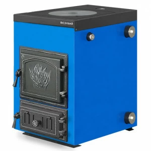 Твердотопливный котел Везувий Эльбрус-14 с плитой