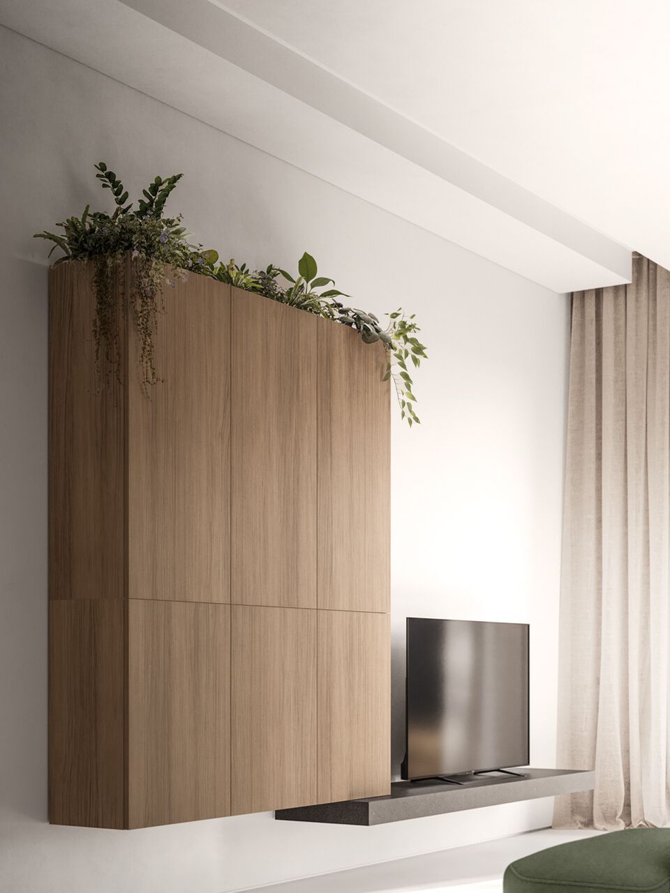 Деревянная секционная оборудованная стена Santalucia Mobili GREEN ARCH-00113311 - Вид №3