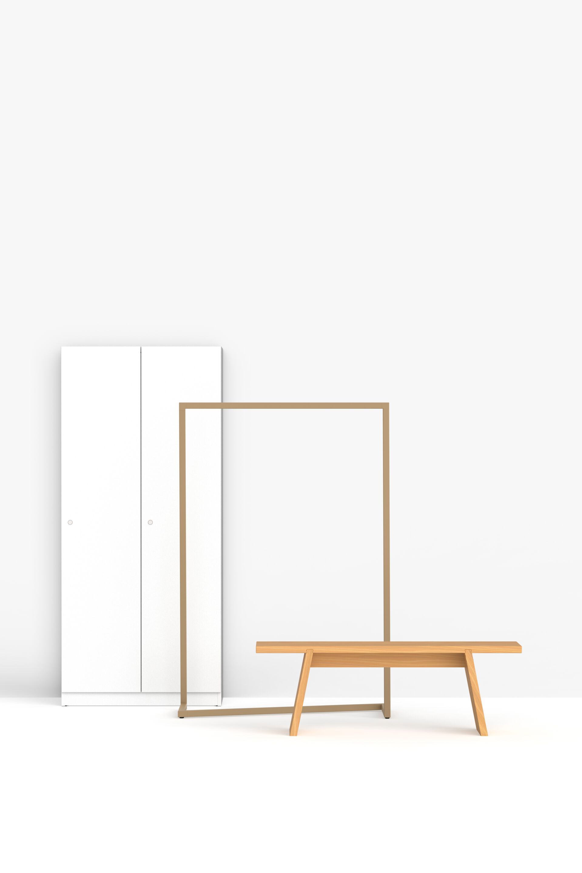 Стальная напольная вешалка с порошковым покрытием FUNCTIONALS BUTLER ARCH-00087112 - Вид №14