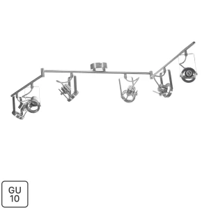 Спот поворотный Inspire Technic 6 ламп GU10 цвет хром 82251889 STLM-2137255