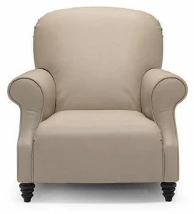 Natuzzi Кожаное кресло с подлокотниками Butterfly