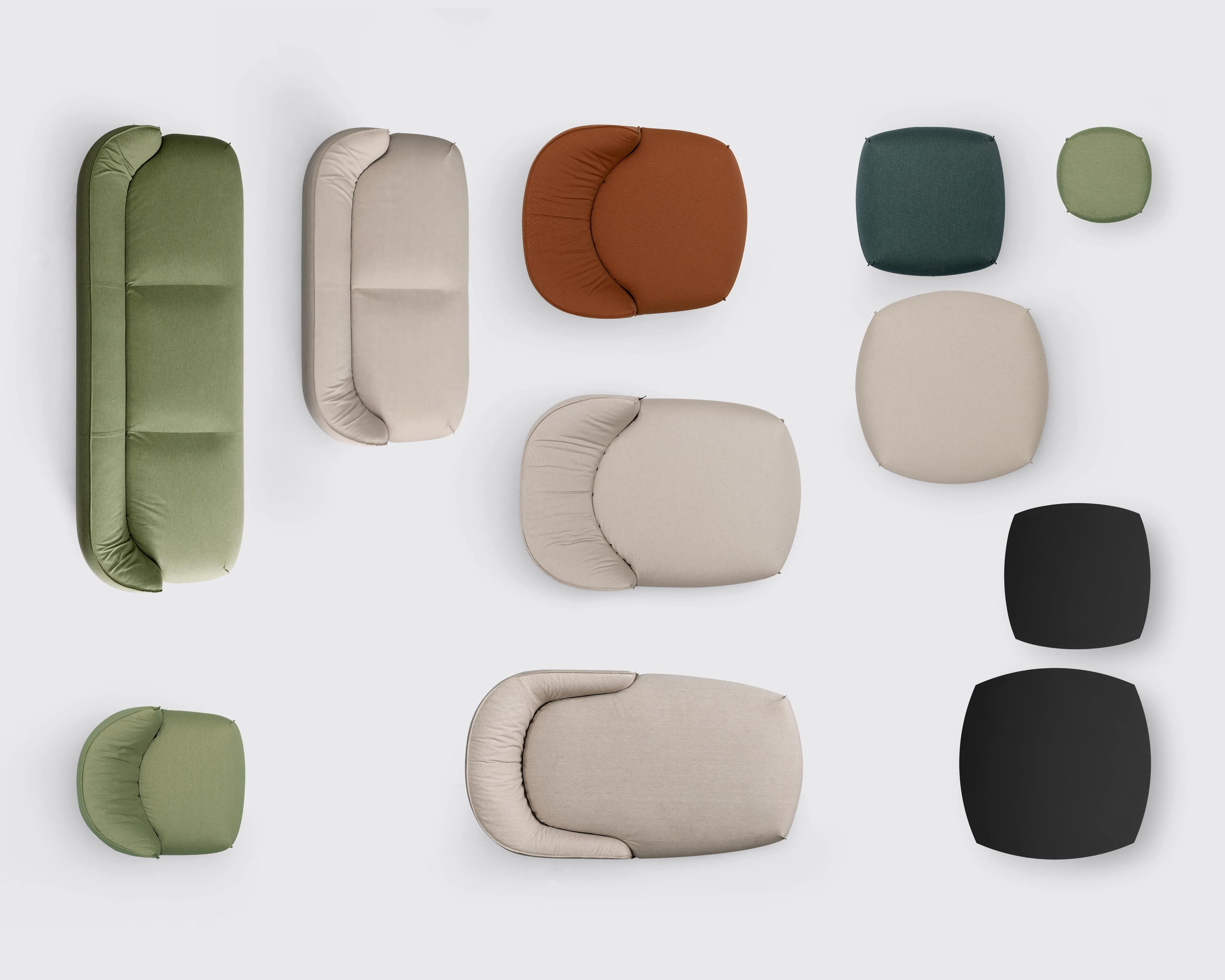 3-местный садовый диван Kristalia Brioni Outdoor ARCH-00117014 - Вид №1