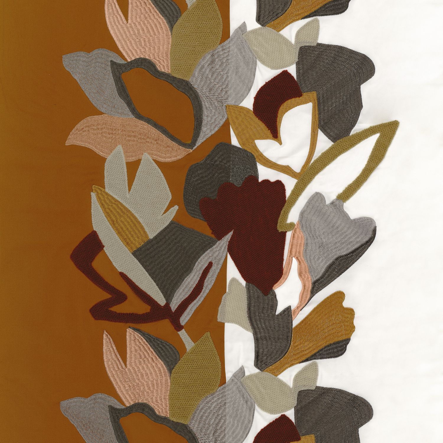 Хлопковая вышитая ткань с цветочным рисунком Casamance Xalapa ARCH-00085137 - Вид №4