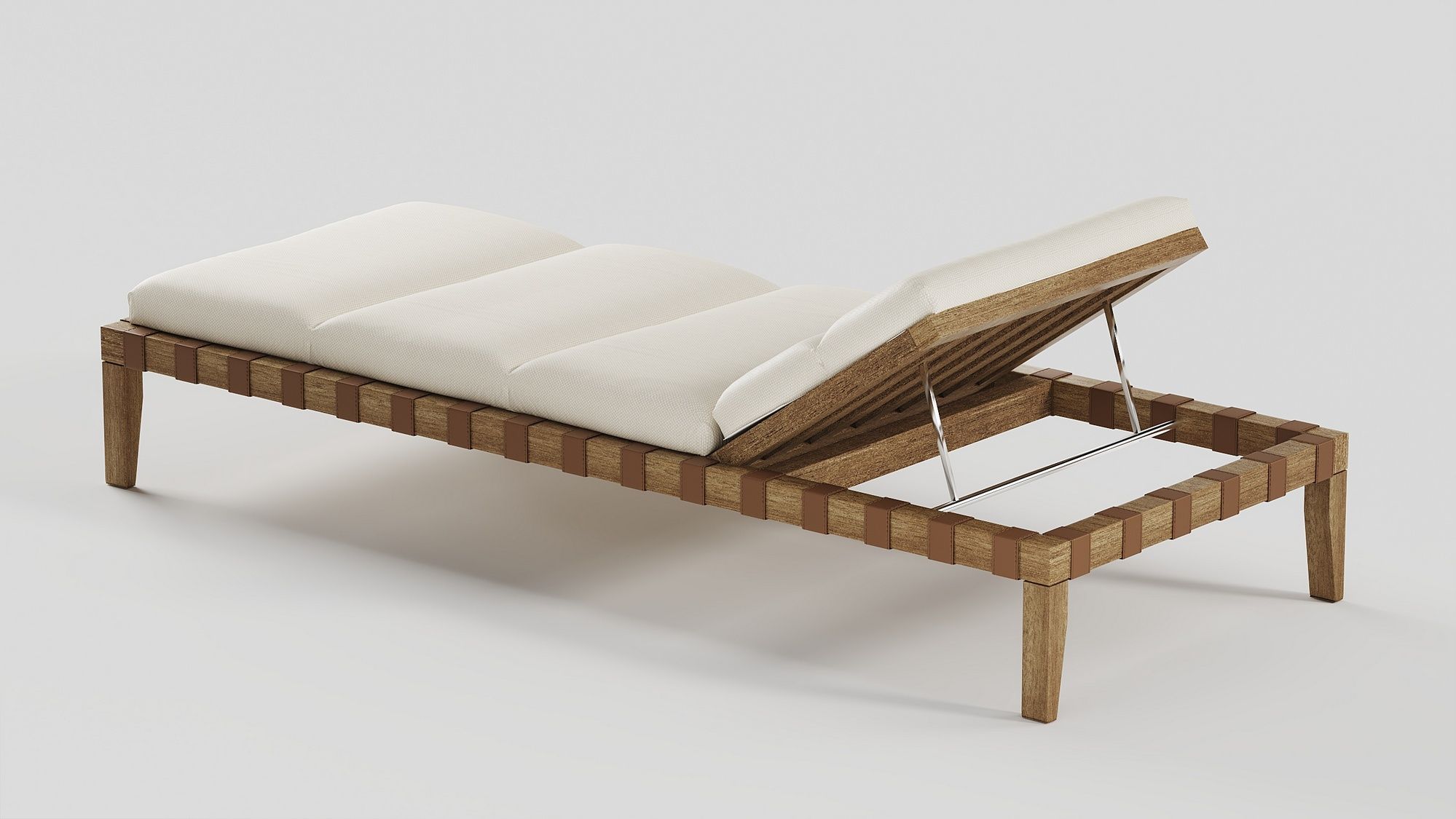 Садовая кровать с каркасом из ироко Braid Feeling ARCH-00031521 - Вид №1