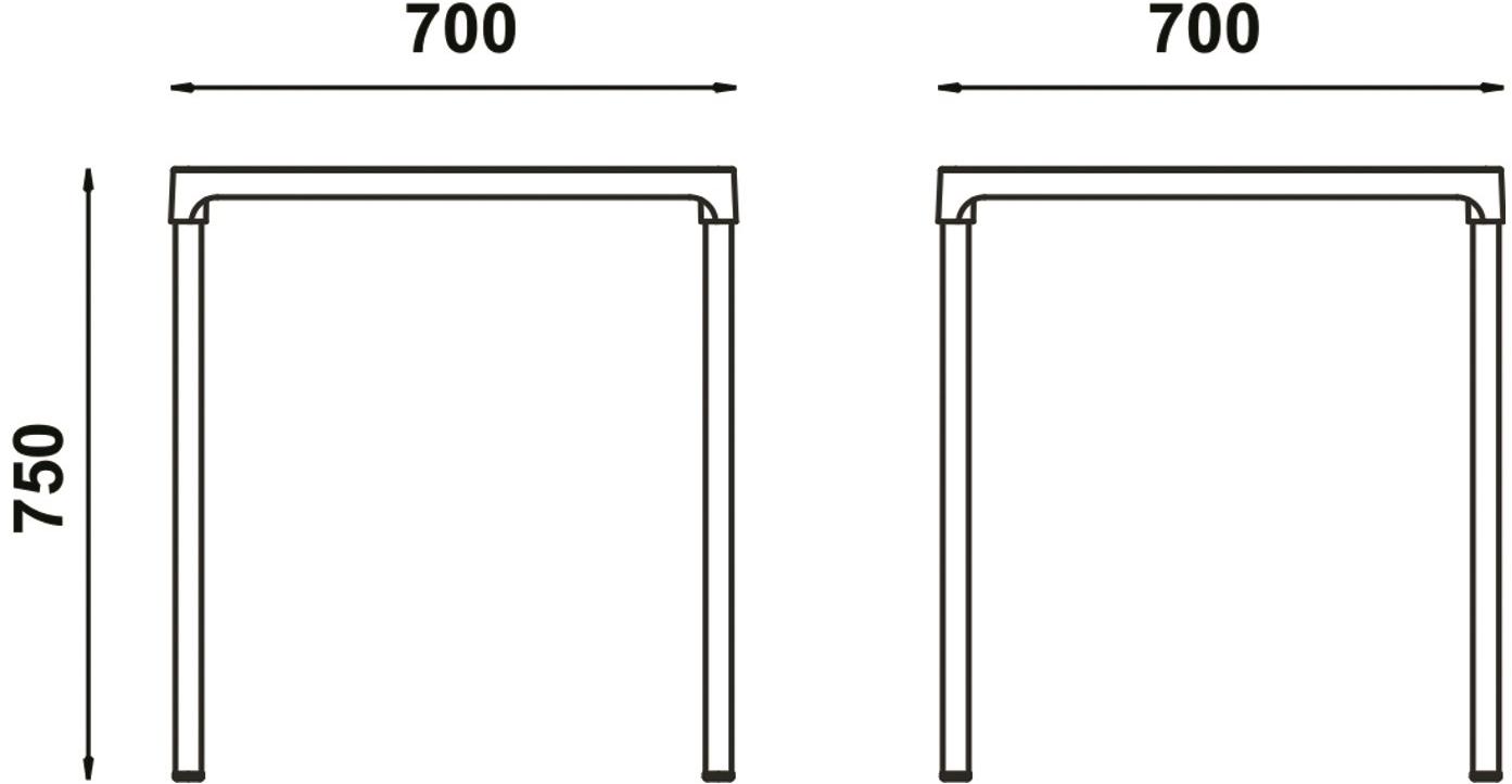Adico Штабелируемый садовый стол из полипропилена sun-id-1374316 - Вид №4