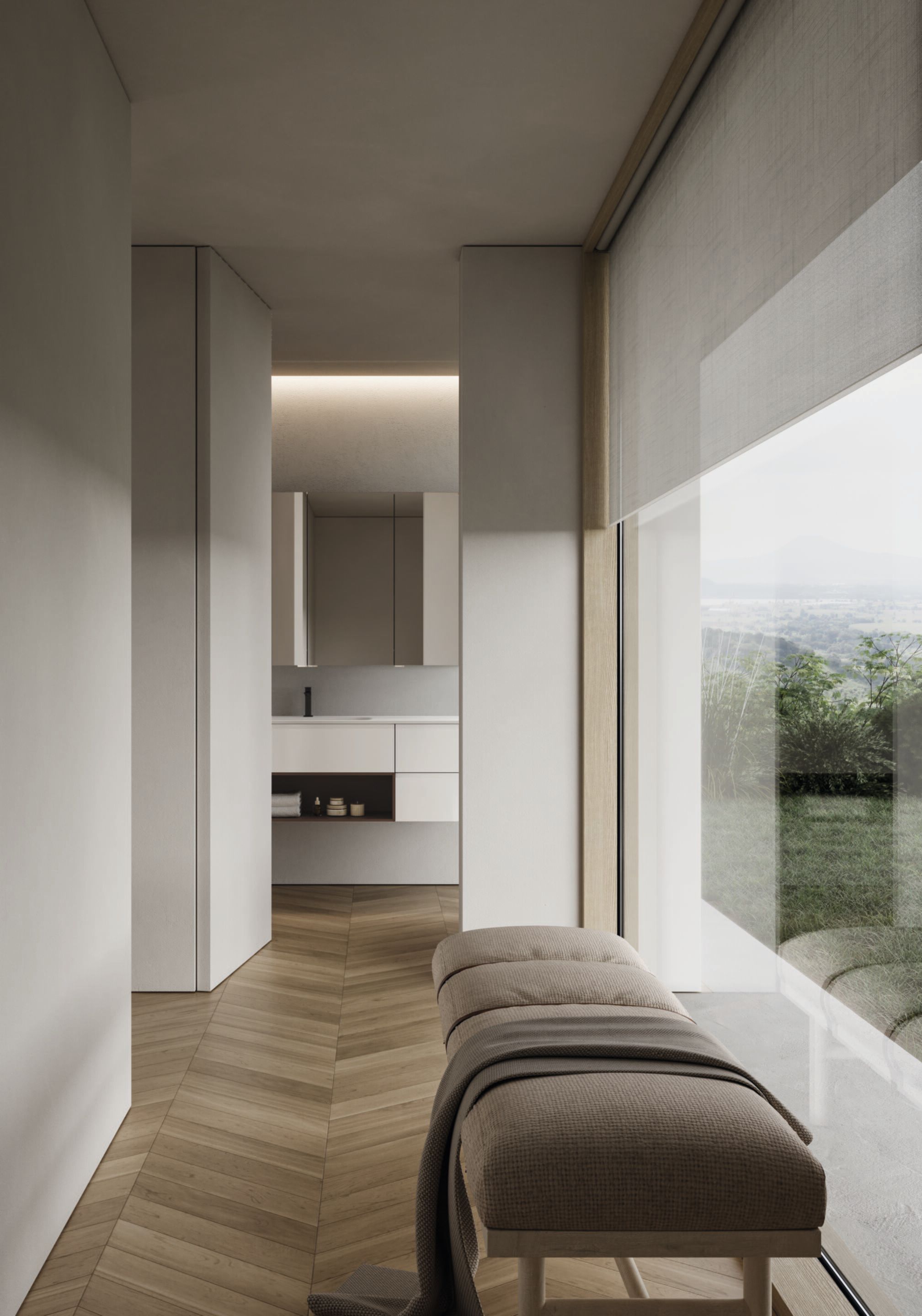 Подвесной туалетный столик с зеркалом Ideagroup Seventy Form ARCH-00036182 - Вид №2