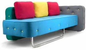 Adrenalina 3-х местный тканевый диван Chew