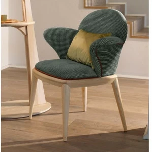 VOLPI Кресло из ткани с подлокотниками Contemporary living 2sap-002-01s