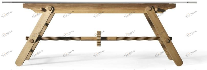 L'Ottocento Регулируемый по высоте стол из ясеня Living sun-id-1430575