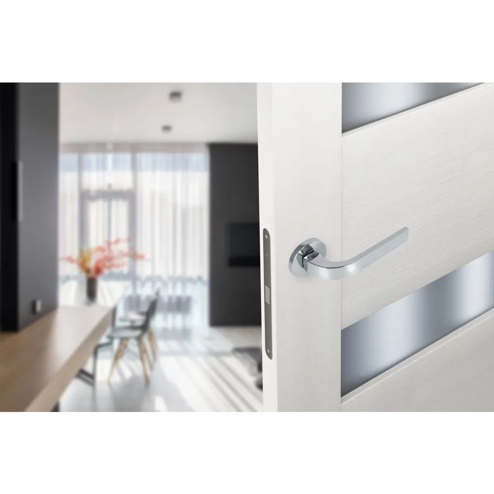 Дверные ручки Edson EDS-93H-R2 на розетке, хром 85168440 STLM-0059325 - Вид №5