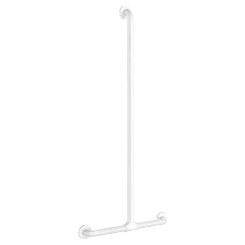 5441N T-образный опорный поручень с вертикальной частью, белый нейлон DELABIE 