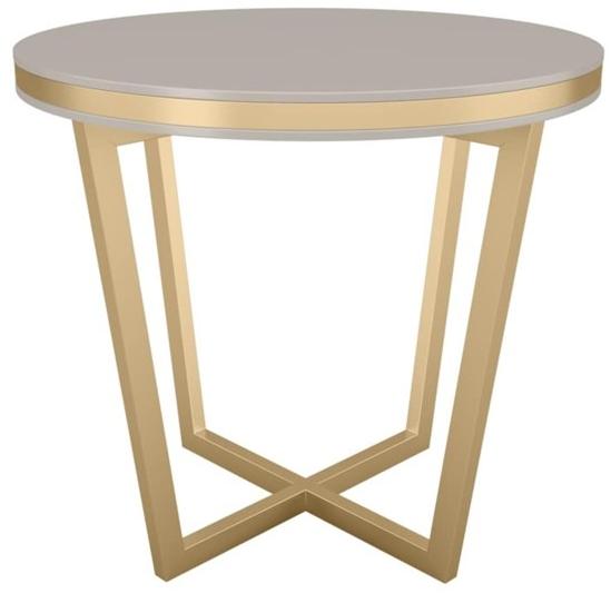 FRATO Круглый журнальный столик из лакированного дерева Durban Ffu260013aau - Вид №1