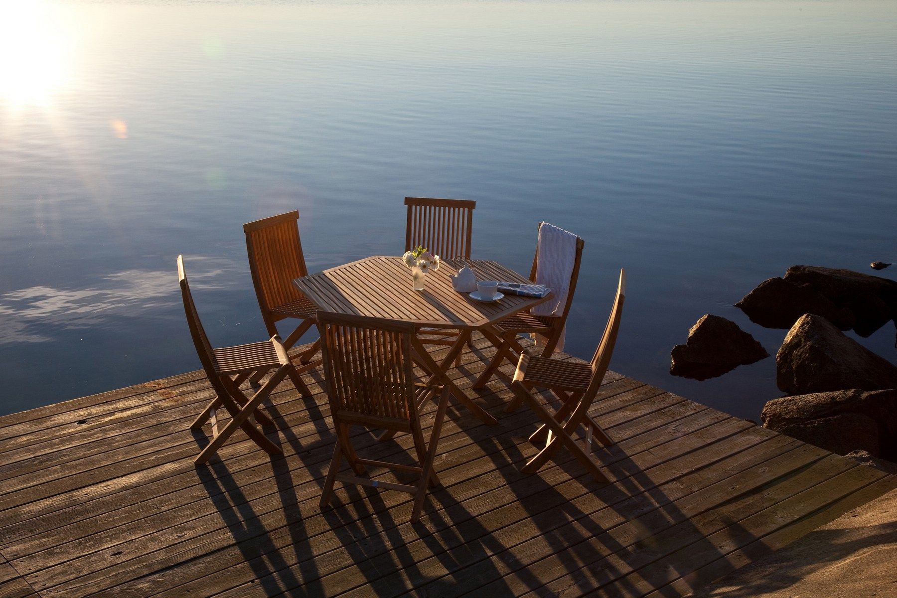 Садовый стол из тикового дерева Skargaarden Viken ARCH-00140386 - Вид №2