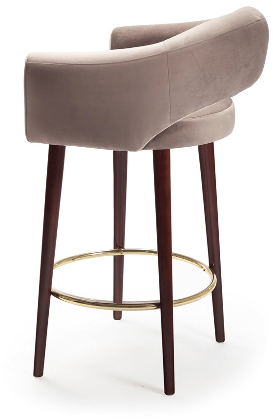 Mambo Unlimited Ideas Табурет из мягкой ткани с подлокотниками и спинкой Grace sun-id-1462990 - Вид №1