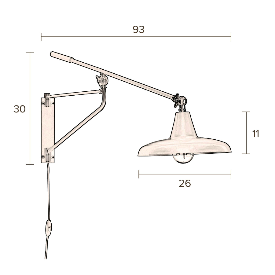 Лампа настенная Hector, черная Dutchbone 5400031 - Вид №7