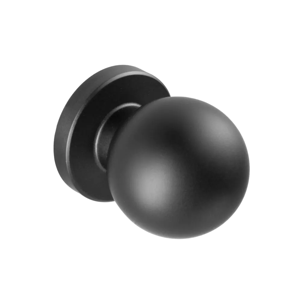Мебельная ручка-кнопка Edson 22501 25 мм черная STLM-2175955
