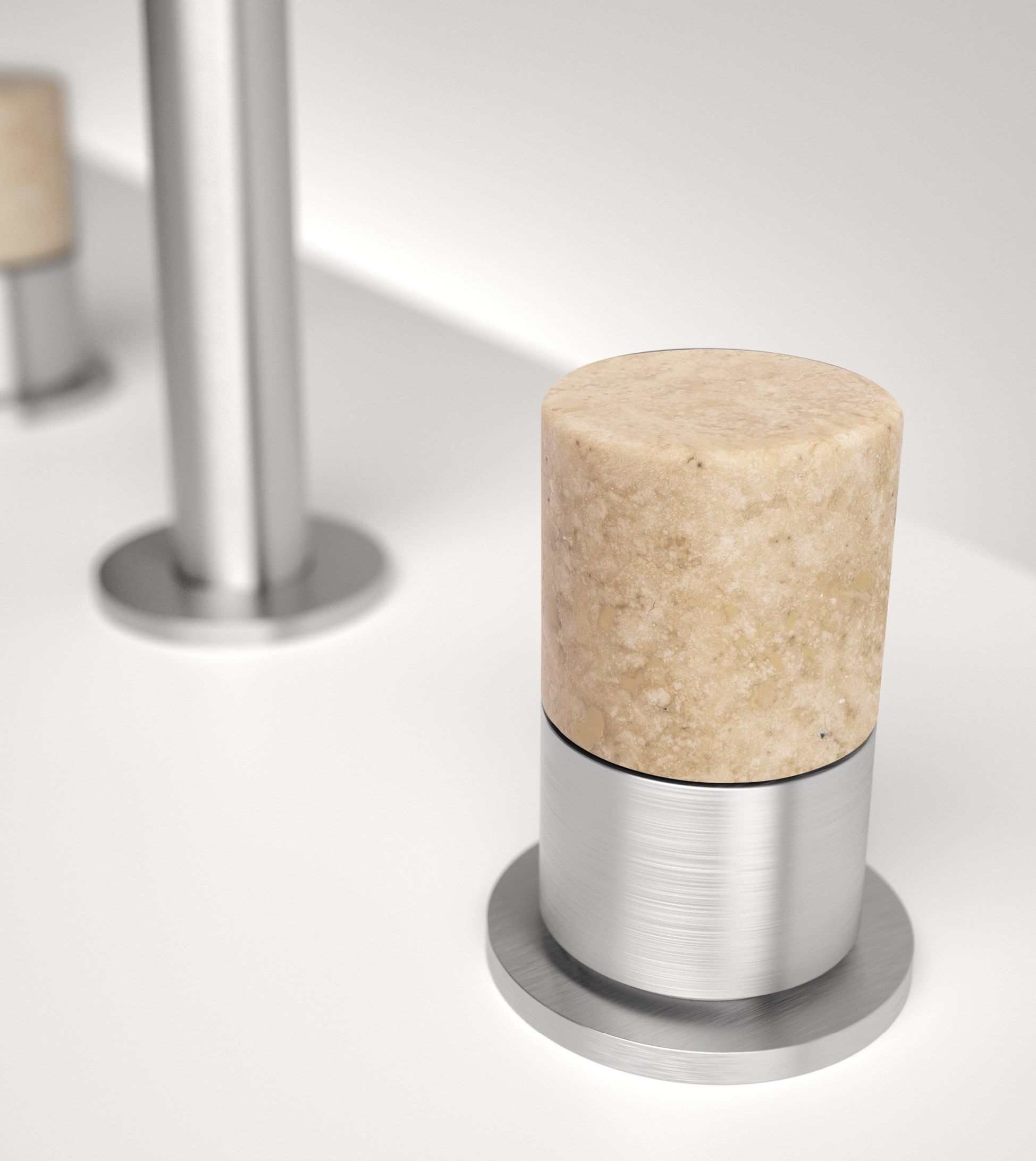 Смеситель для биде с 3 отверстиями из нержавеющей стали Zazzeri Z316 ARCH-00104239 - Вид №5