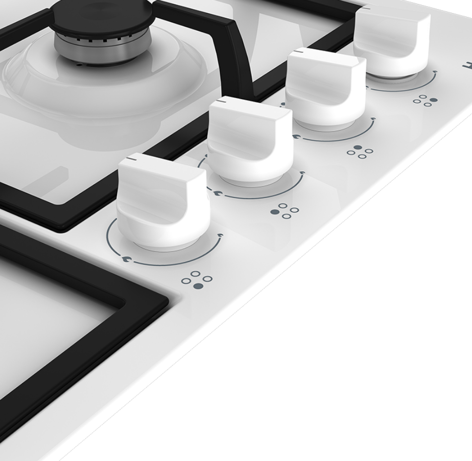 9082802 Газовая варочная поверхность Hotpoint HGMT 642 WH STDN-0044433 - Вид №3