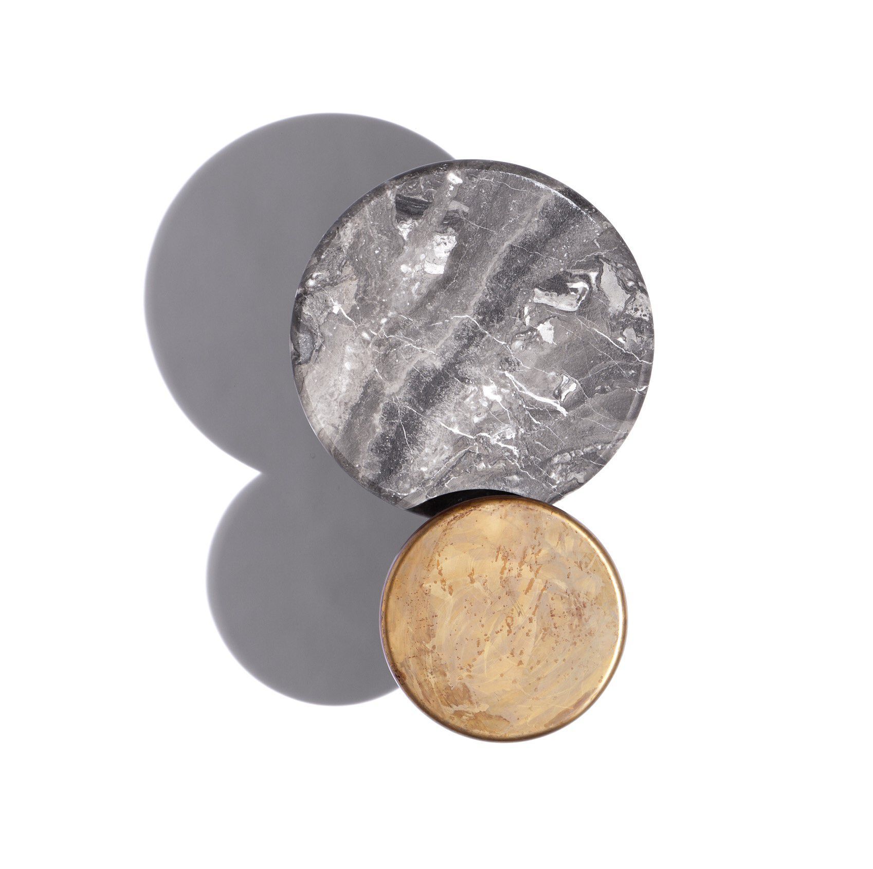 Круглый латунный садовый журнальный столик Exteta 10th ARCH-00015810 - Вид №2