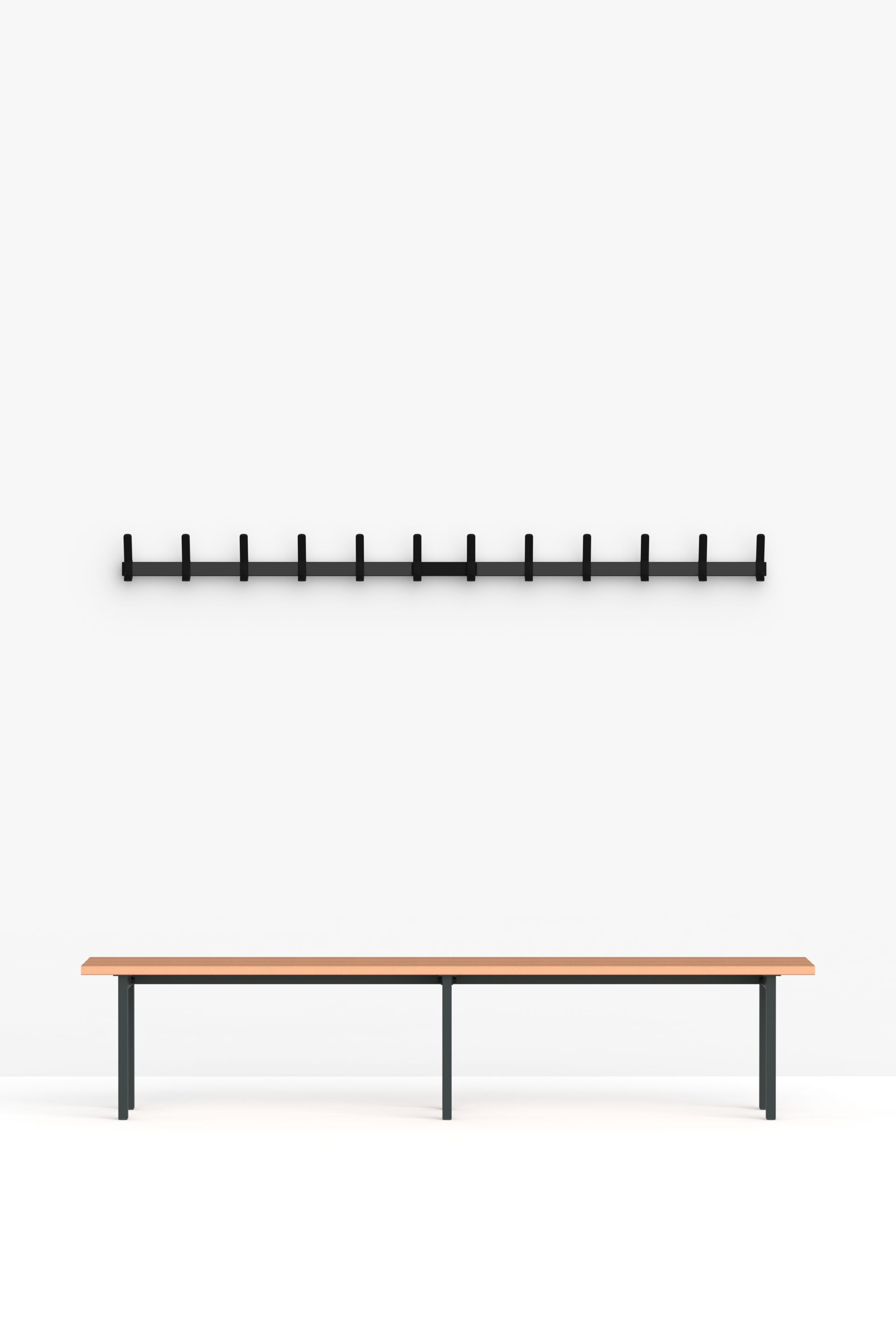 Алюминиевая и пластиковая настенная вешалка FUNCTIONALS JUST ARCH-00031349 - Вид №11