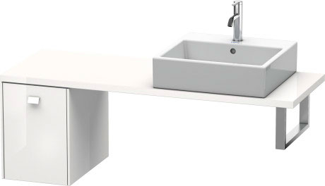 BR512000707 Brioso Шкафчик для компактной консоли Бетонно-серый матовый декор Duravit - Вид №2