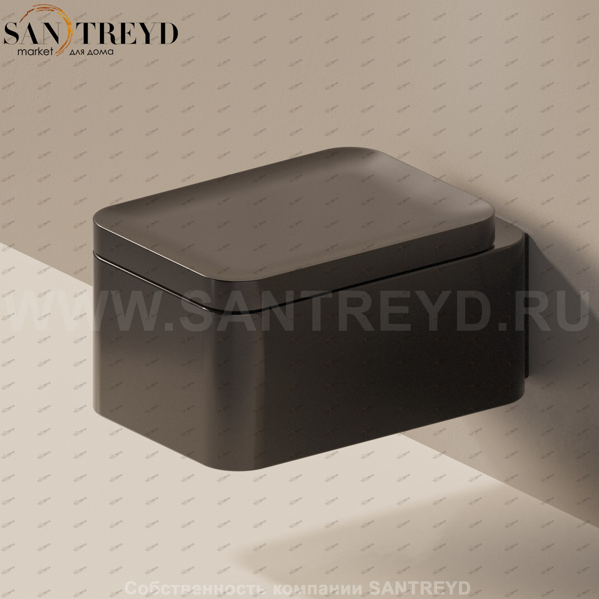 NL118G9017 Подвесной унитаз настенный Черный Ceramica Flaminia Nile Италия