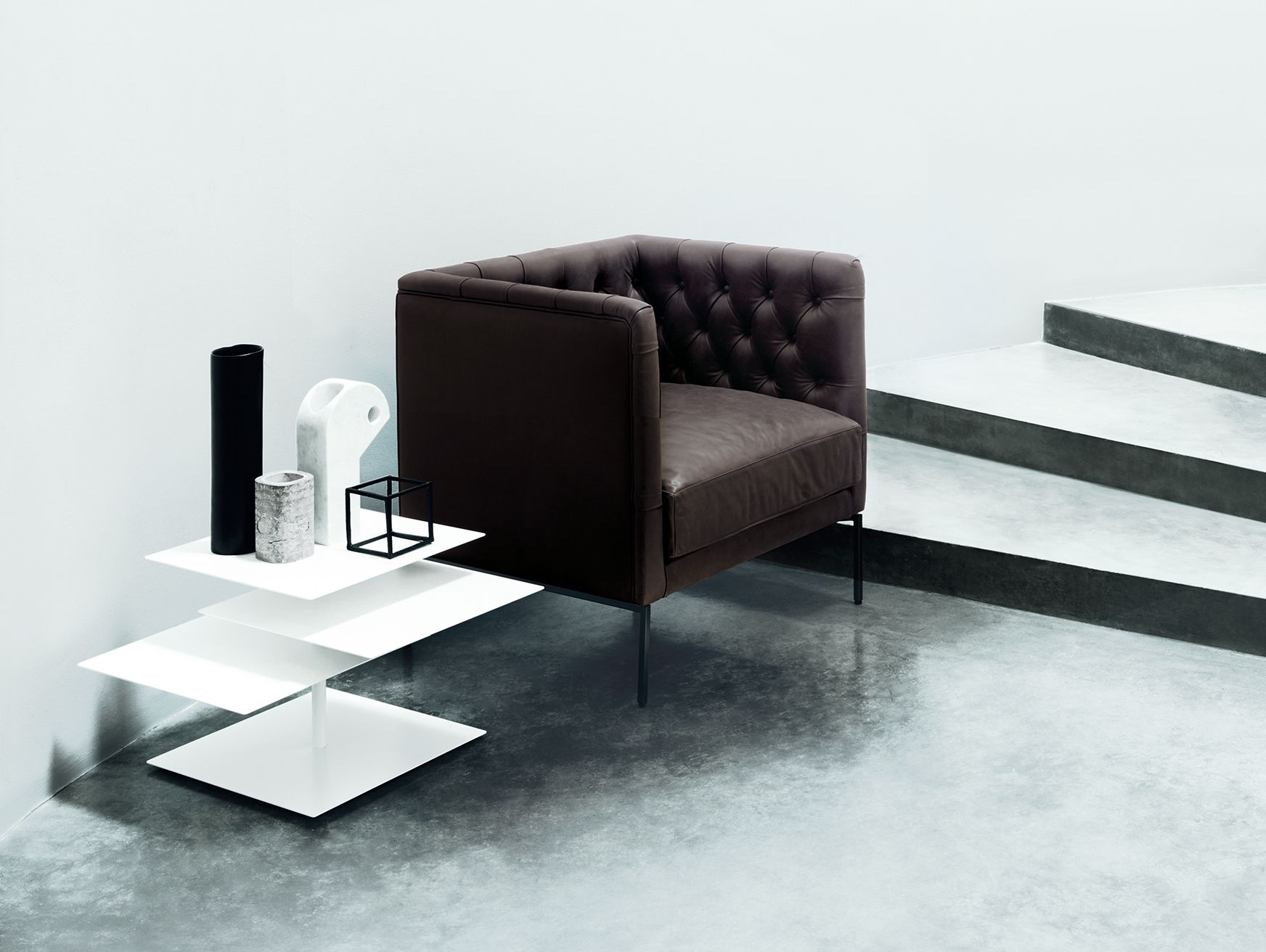 Кресло capitonné Living Divani ARCH-00049173