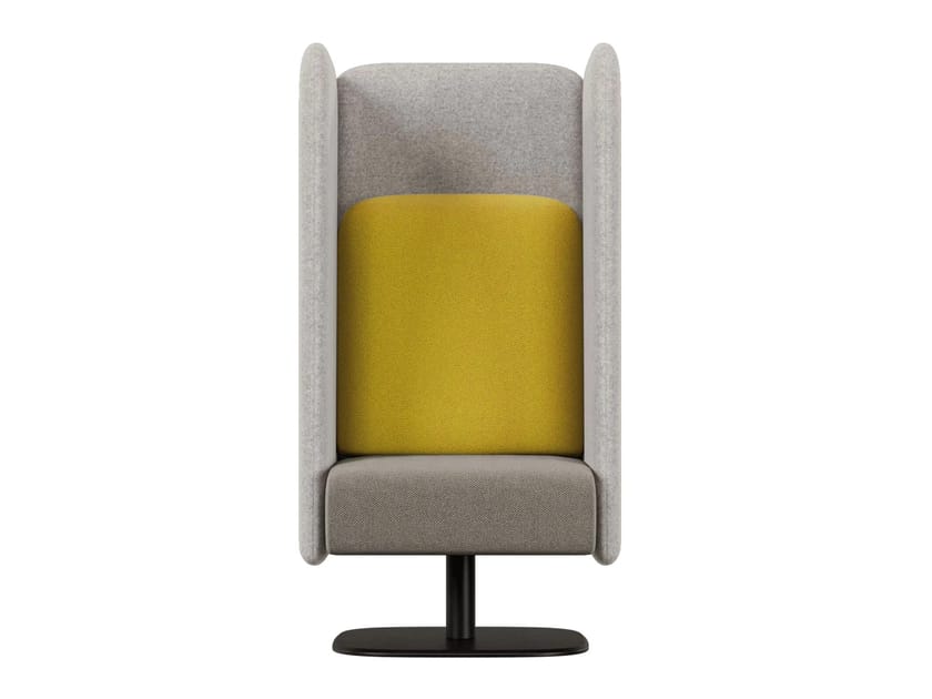 Кресло из ткани с огнестойкой обивкой и высокой спинкой Intuit by Softrend август ARCH-00029520