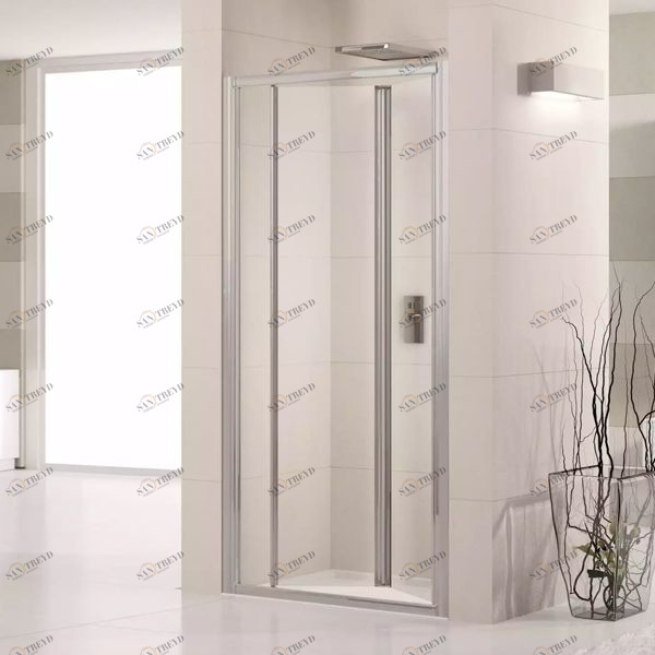 Двери в нишу 102 см LUNES S Novellini LUNES с серебристым профилем LUNESS961B