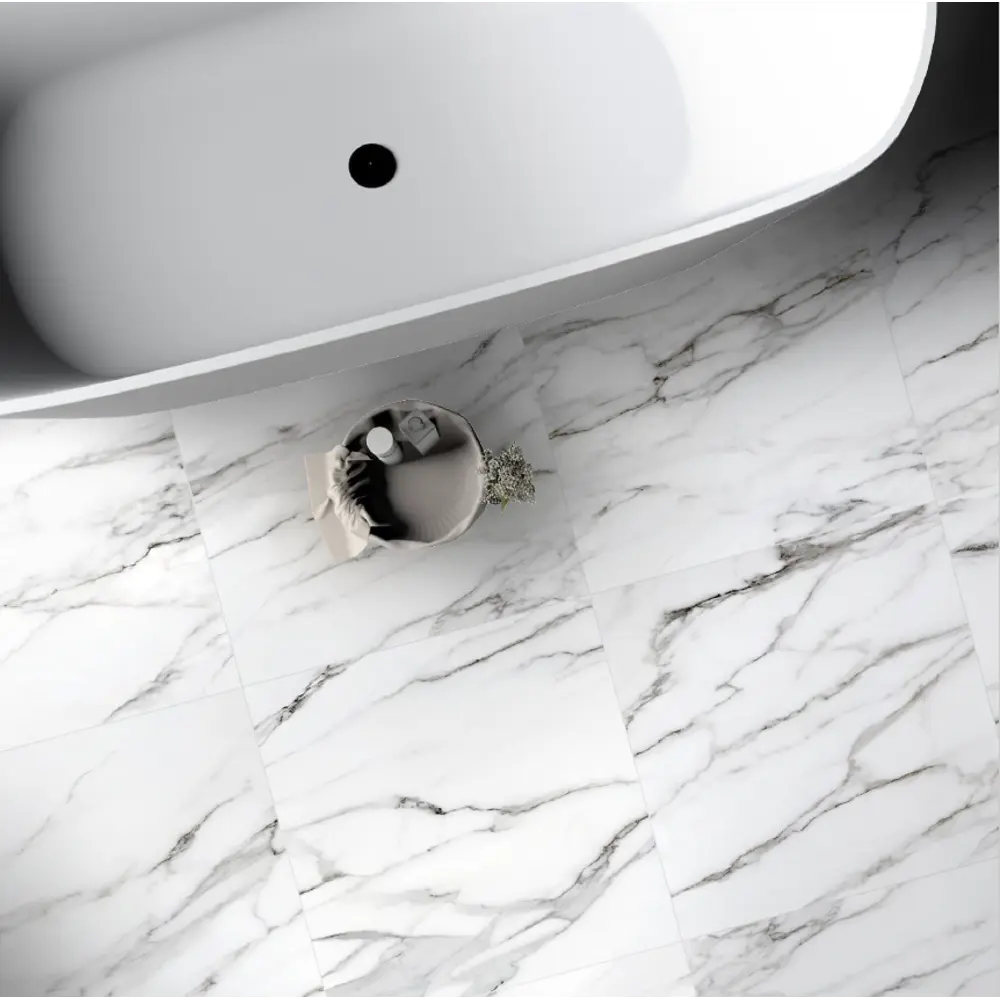 Керамогранит Gracia Ceramica Prime с мраморным узором Calacatta Borghini 60×60 см 89337166 STLM-1477653 - Вид №5