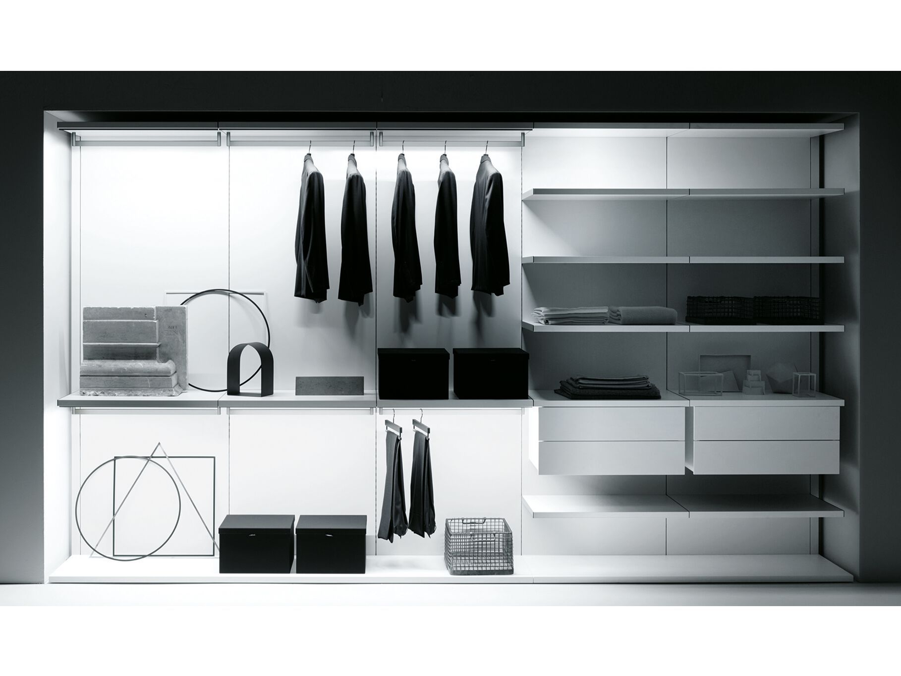 Модульная система для гардеробных без открытых боковин Boffi ANTIBES Boiserie ARCH-00067529 - Вид №2