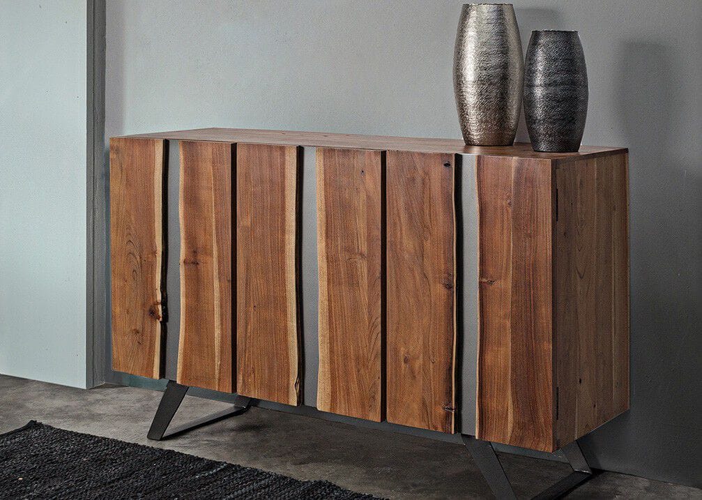 Шкаф из акации с распашными дверями BIZZOTTO Aron ARCH-00122501 - Вид №5