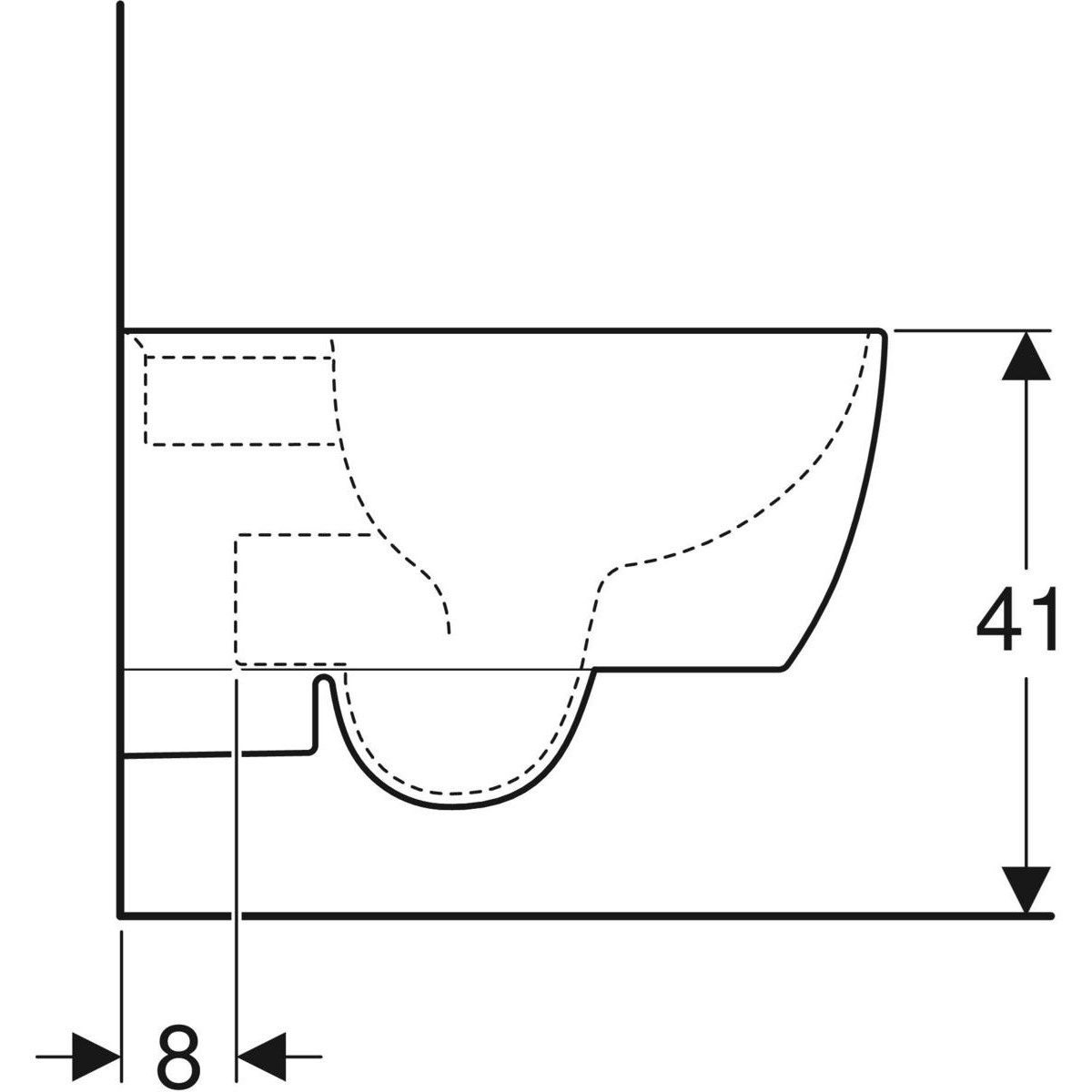 Подвесной туалет в витрине Geberit ICON ARCH-00148182 - Вид №6