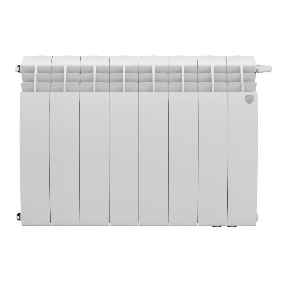 Радиатор секционный Royal Thermo Biliner 500/87 8 секций нижнее подключение биметалл белый 89391432 STLM-2105568 Отсутствует - Вид №1