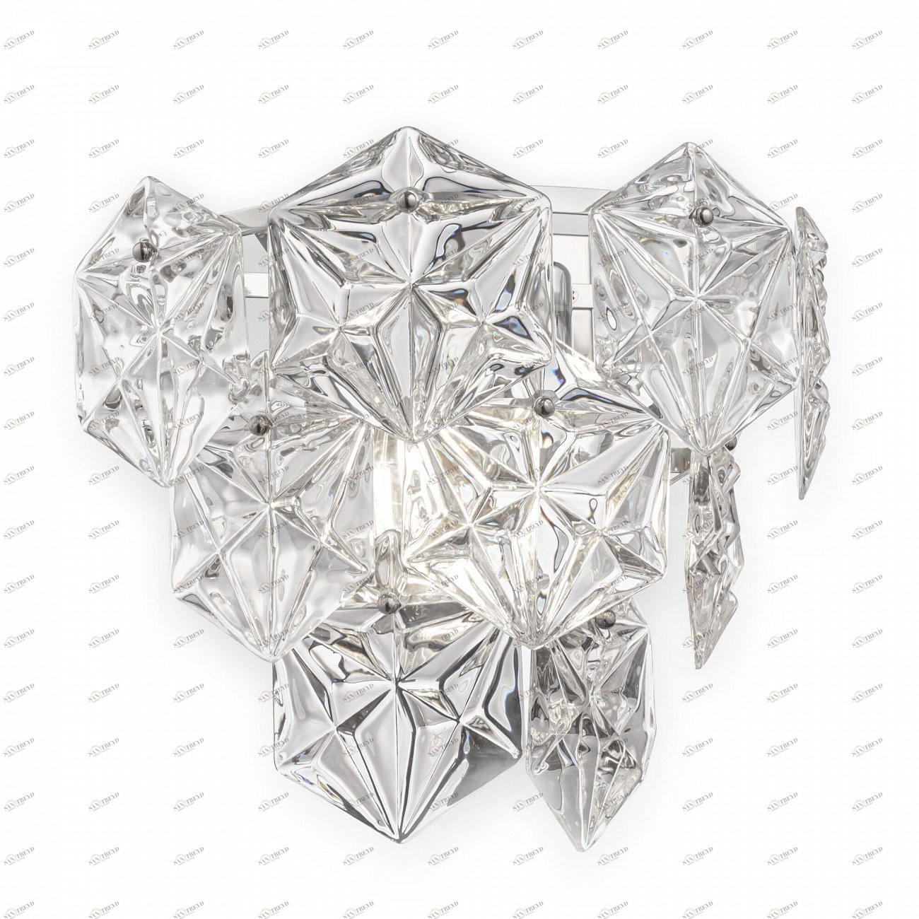 Бра настенное хром Molly FR1004WL-02CH FREYA CRYSTAL 00-3957494 Хром