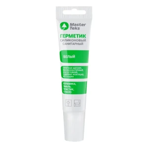 Герметик силиконовый Masterteks санитарный белый 80 мл