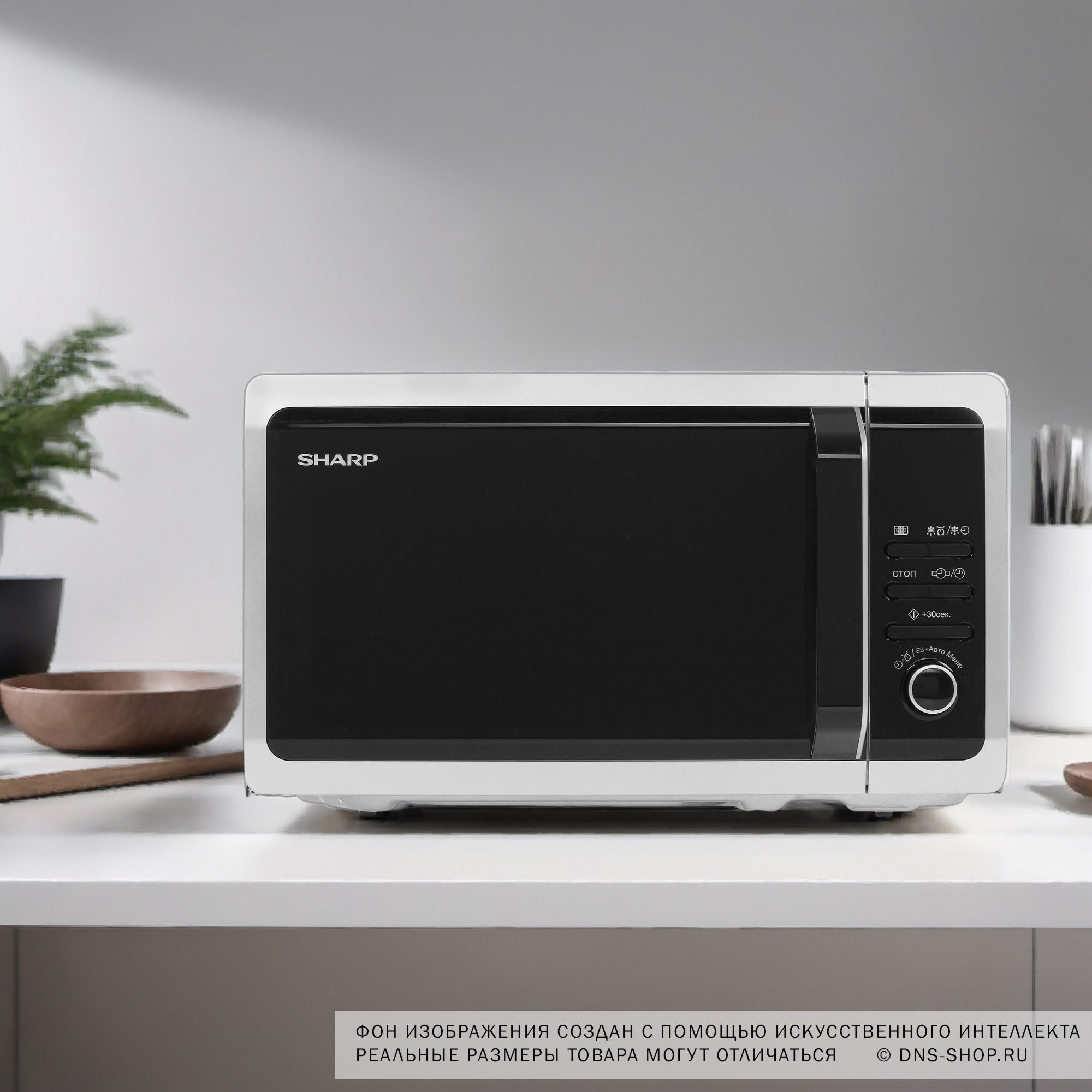 1109725 Микроволновая печь Sharp R2852RSL серебристый STDN-0024655 - Вид №8