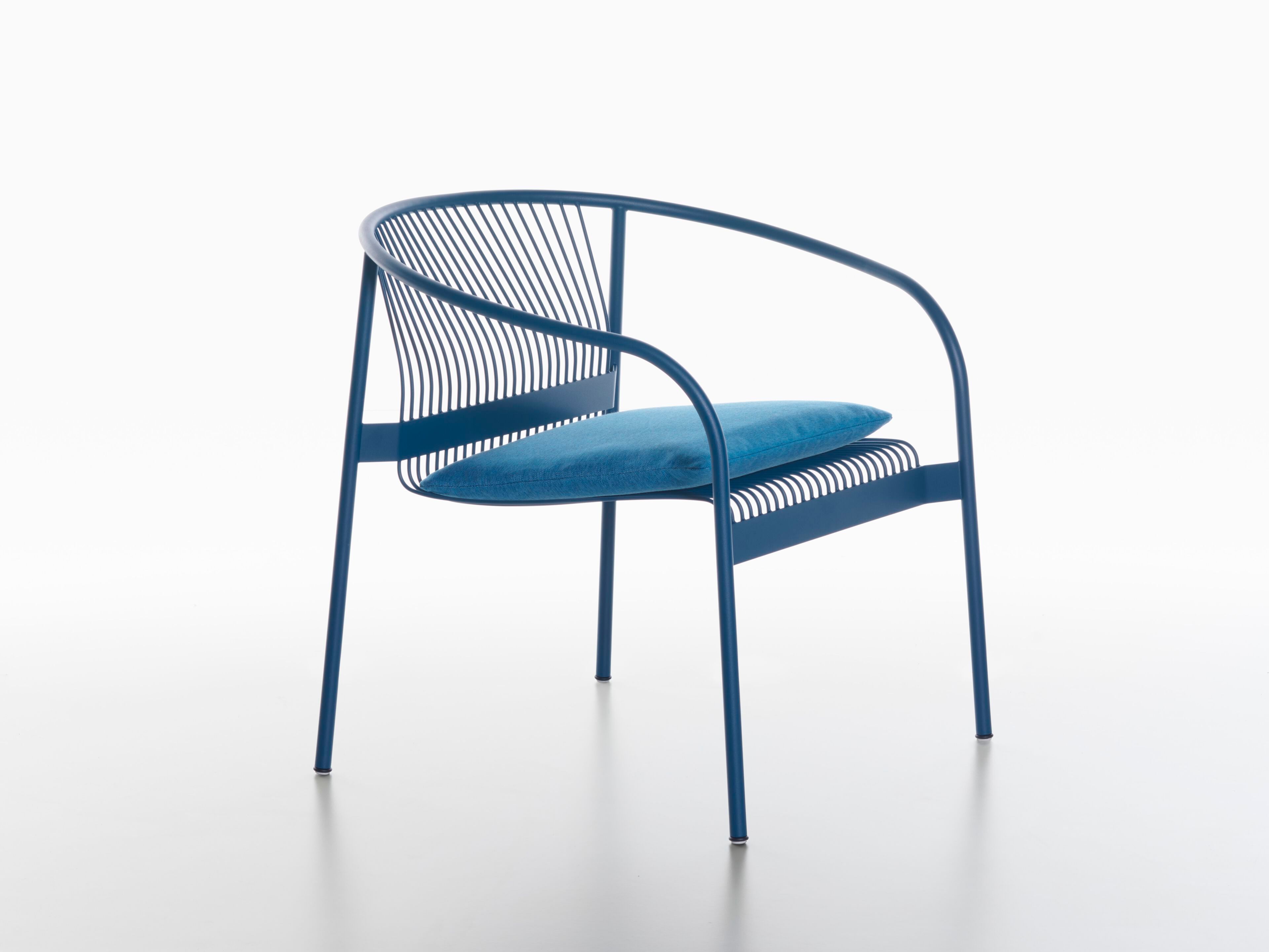 Стул из нержавеющей стали с подлокотниками Plank Velit ARCH-00029995 - Вид №1